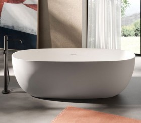 ADS Vasca da bagno indipendente Solid Surface Design - 160cm