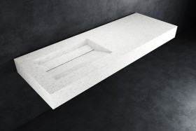 Alabama - Lavabo sospeso in Hi-Macs® | Granite Quarz