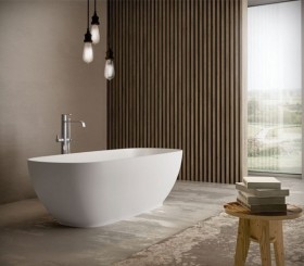 ALICEE Vasca da bagno indipendente Solid Surface Design - 175cm