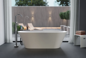 ARA Vasca da bagno indipendente Solid Surface Design - 170cm