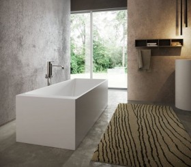 LUCIE Vasca da bagno indipendente Solid Surface Design - 170cm