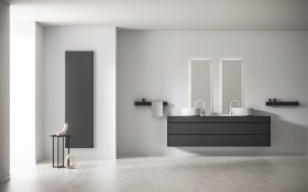 Mobili Bagno ROVERE Naturale 548 con 4 Cassetti + con 2 Lavabi  