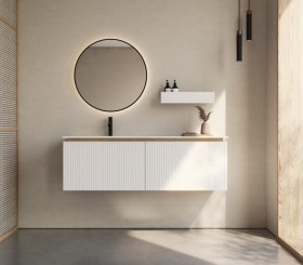 Mobili 3D e lavabo in Corian® | 2 cassetti - 5011
