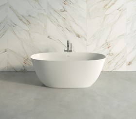 TOR Vasca da bagno indipendente Solid Surface Design - 160cm