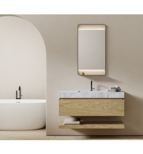 Set mobile e lavabo in Hi-Macs® | 1 cassetti - 50114