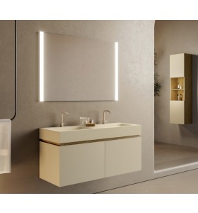 Mobili 3D e lavabo in Hi-Macs® | 2 cassetti - 50112 