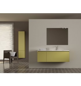 Mobile da bagno MDF 566 con 2 cassetti + 1 lavabo Corian