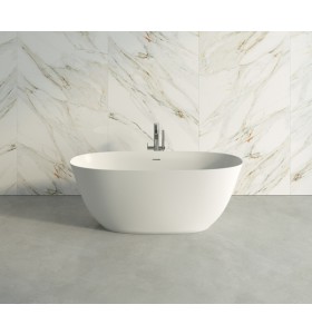 TOR Vasca da bagno indipendente Solid Surface Design - 160cm