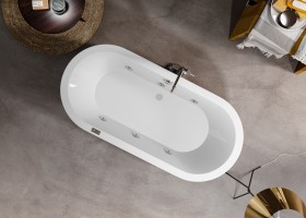 Vasca da bagno Freestanding in Acrilico 170cm Idromassaggio | 1037