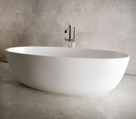 GERALDINA Vasca da bagno indipendente Solid Surface Design - 170cm