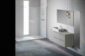Modulo Sospeso da Bagno ROVERE NATURALE 440 con 1 Cassetto