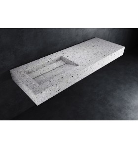 Alabama - Lavabo sospeso in Hi-Macs® | Shadow Queen Lucia