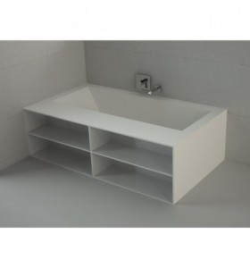 Vasche da bagno Corian su Misura TWO Libreria FRONTALE