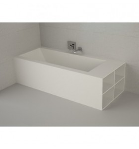 Vasche da bagno Corian su Misura TWO Libreria LATERALE