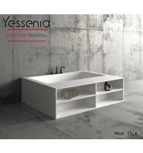 Vasche da bagno Corian su Misura THREE Libreria FRONTALE