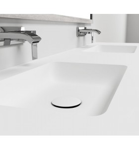 Top Bagno in Corian® con Doppio lavabo TORONTO 