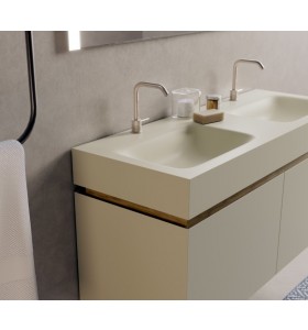 Mobili 3D e lavabo in Hi-Macs® | 2 cassetti - 50112 