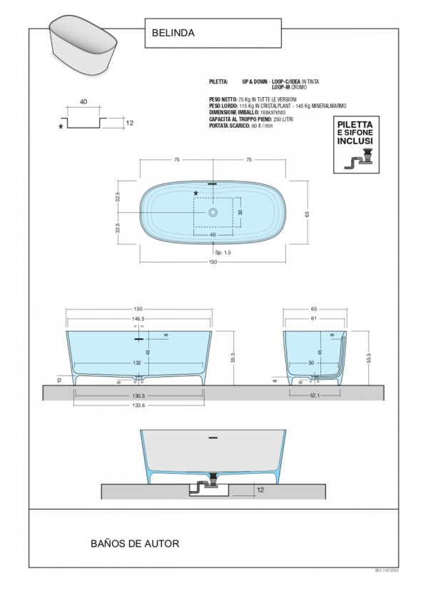Vache.bagno.su.misura.corian