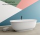 Vasche da bagno BRITTANY in Solid Surface 170 x 75cm Free Standing
